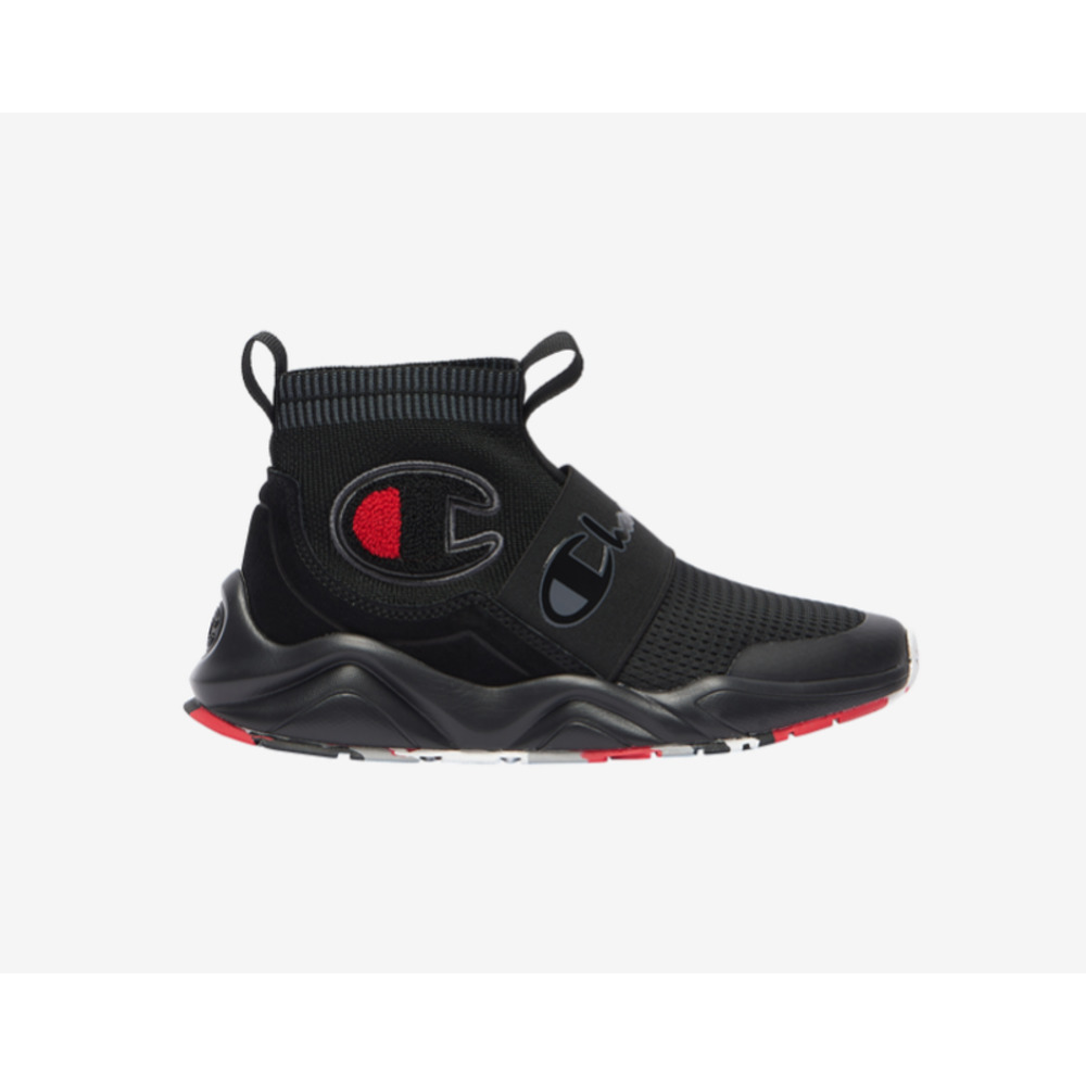 Champion Big Kids Rally Pro Shoes, Size 4.5y, Black / Red - Picture 1 of 7